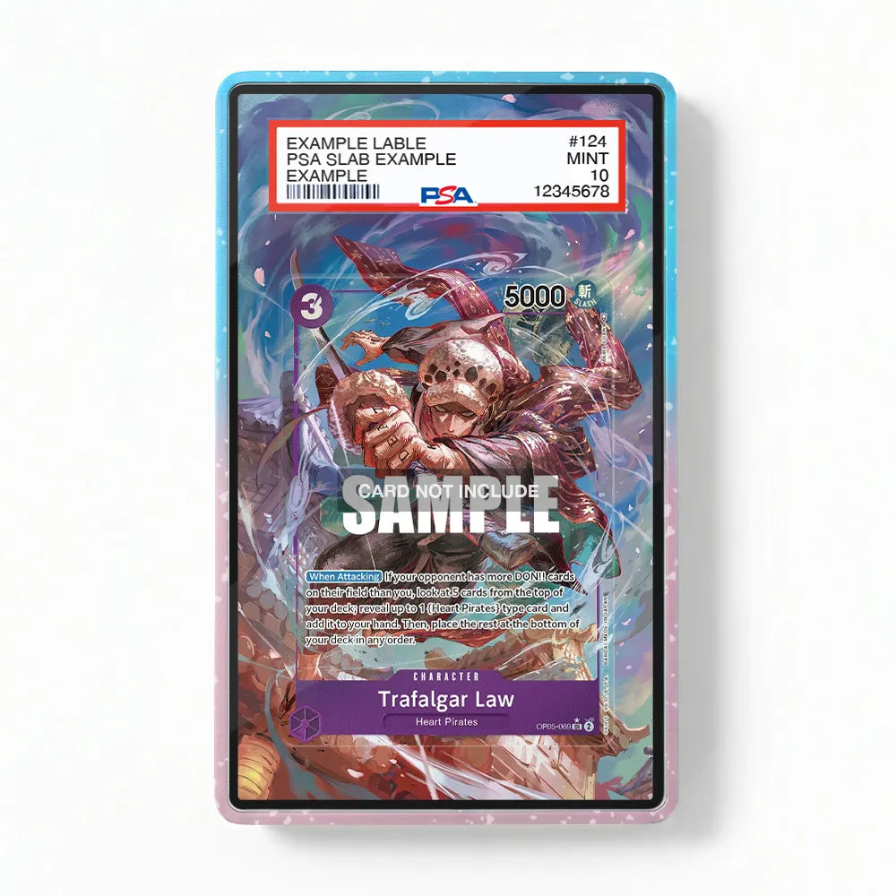 Trafalgar Law OP05-069 SR Awakening of the New Era Extended Art Display Cases - PSA Slab Case - Front View