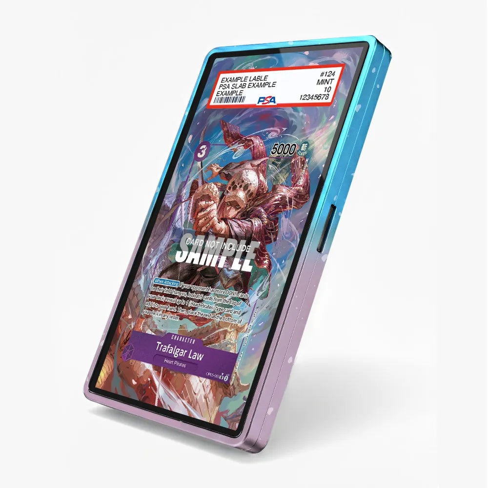 Trafalgar Law OP05-069 SR Awakening of the New Era Extended Art Display Cases - PSA Slab Case - Side View