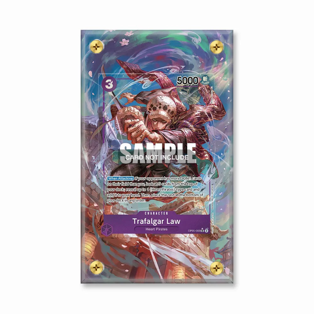 Trafalgar Law OP05-069 SR Awakening of the New Era Extended Art Display Cases - Screws Case - Front View