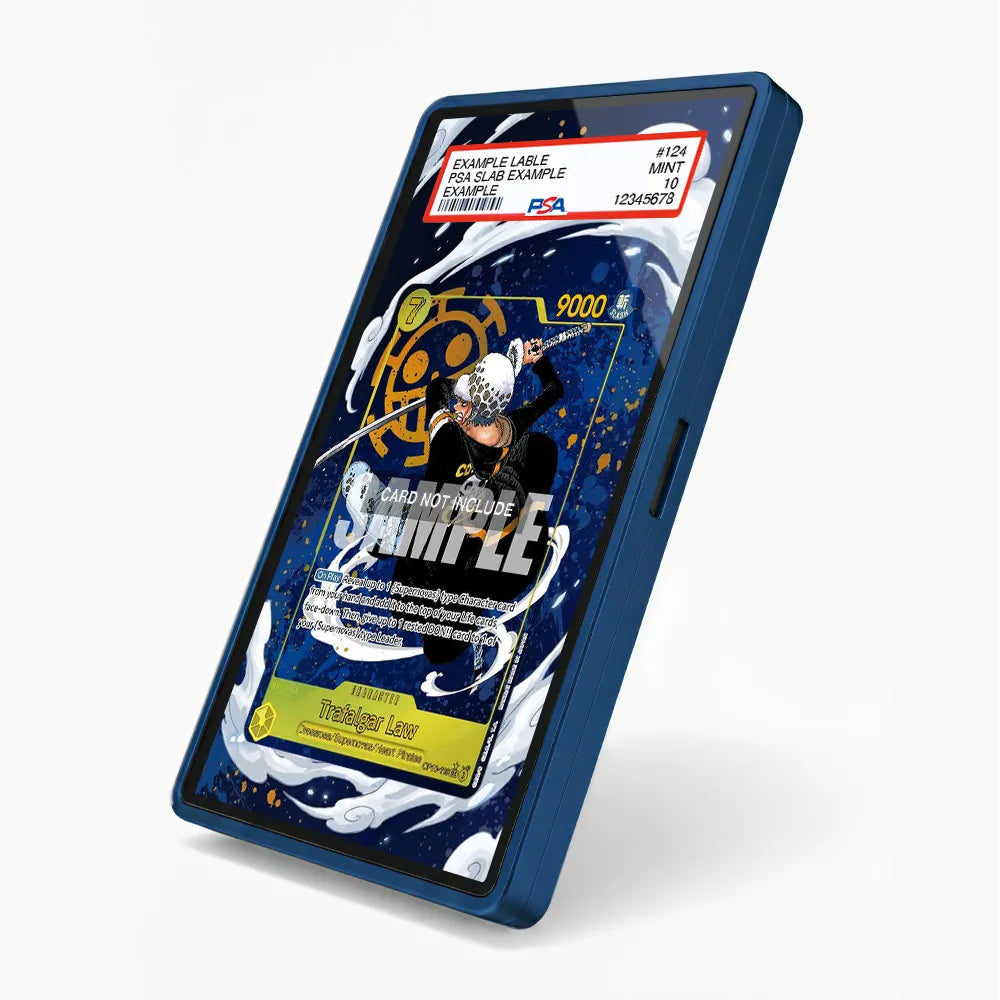 Trafalgar Law OP10-119 Dressrosa Supernovas Heart Pirates Extended Art Display Cases - PSA Slab Case - Side View