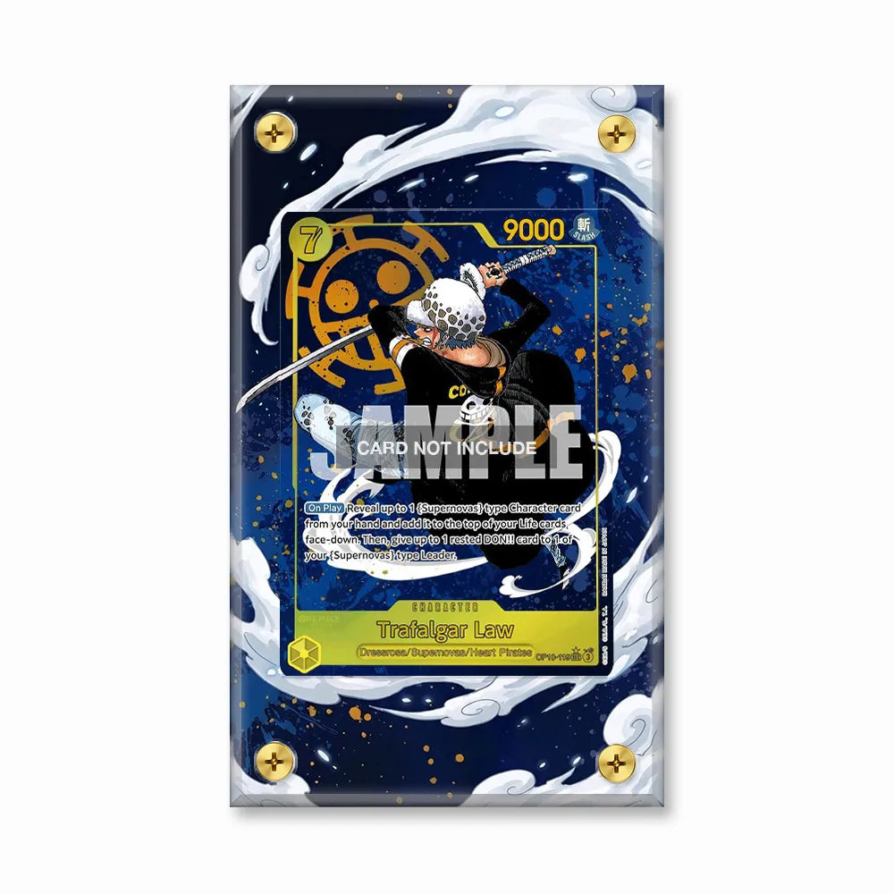 Trafalgar Law OP10-119 Dressrosa Supernovas Heart Pirates Extended Art Display Cases - Screws Case - Front View