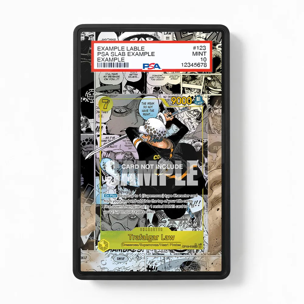 Trafalgar Law OP10-119 Extended Art Display Cases - PSA Graded Guard Case - Front View