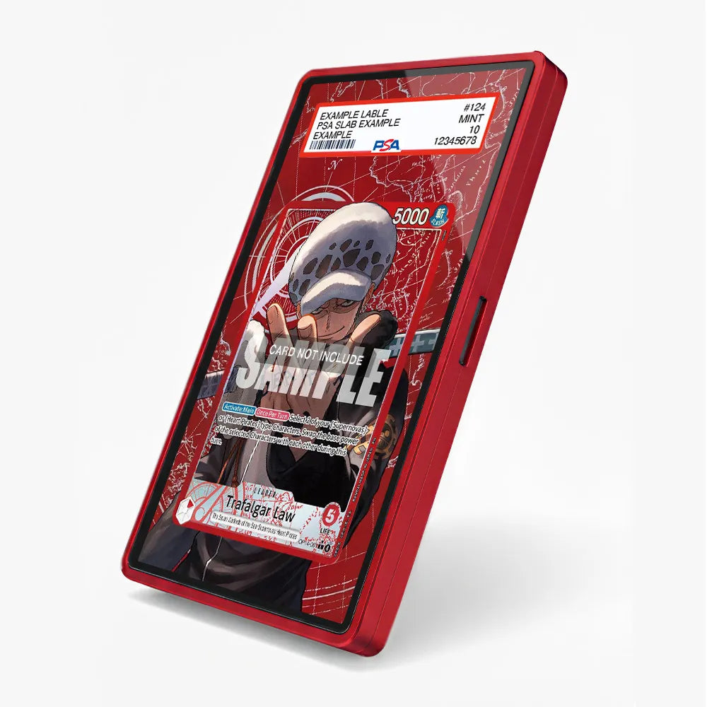Trafalgar Law OP14-001 One Piece Extended Art Display Cases - PSA Slab Case - Side View