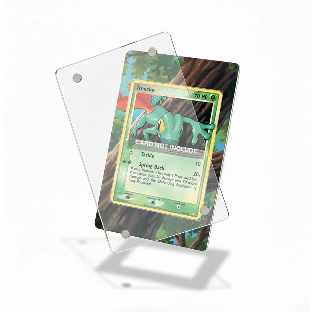 Treecko Star 109-109 Ultra Rare EX Team Rocket Returns Extended Art Display Cases - Magnetic Case - Detail View