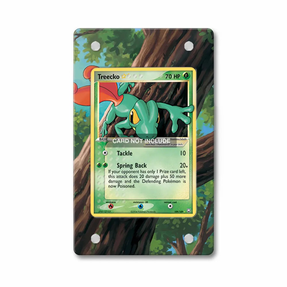 Treecko Star 109-109 Ultra Rare EX Team Rocket Returns Extended Art Display Cases - Magnetic Case - Front View