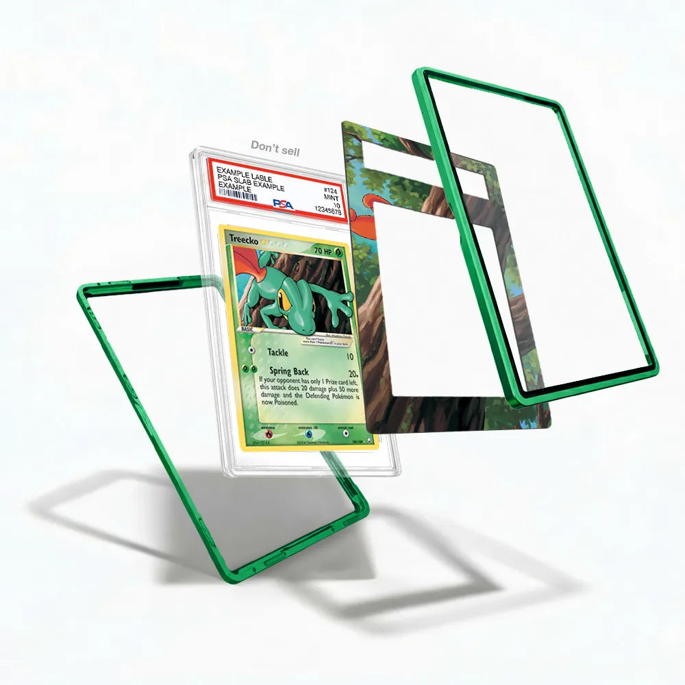 Treecko Star 109-109 Ultra Rare EX Team Rocket Returns Extended Art Display Cases - PSA Slab Case - Detail View