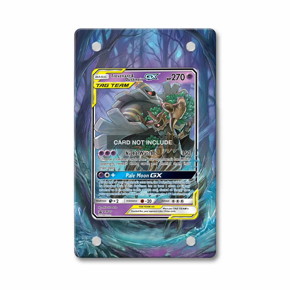 Trevenant Dusknoir GX SM217 Promo Extended Art Display Cases - PSA Slab Case - Front View
