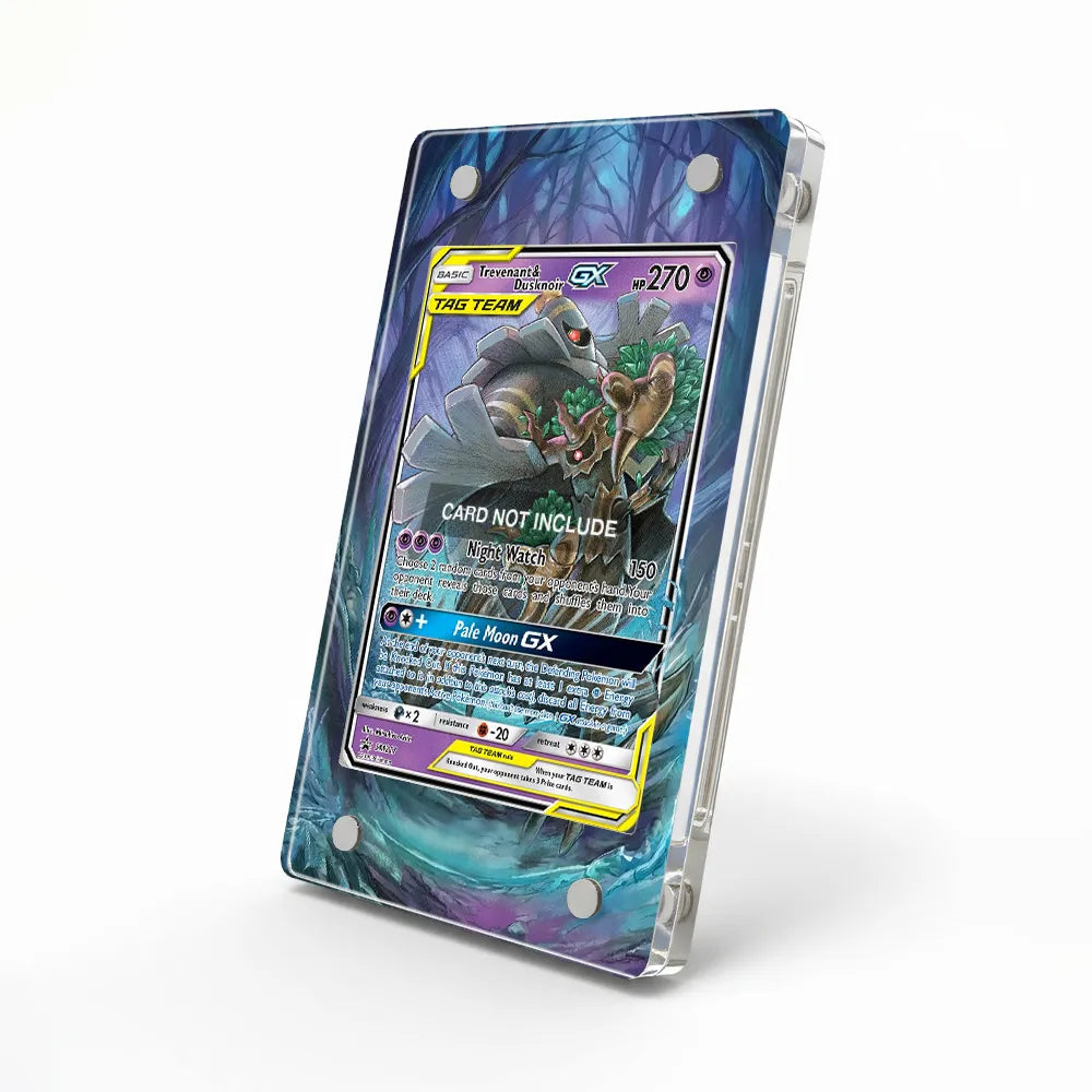 Trevenant Dusknoir GX SM217 Promo Extended Art Display Cases - Magnetic Case - Side View