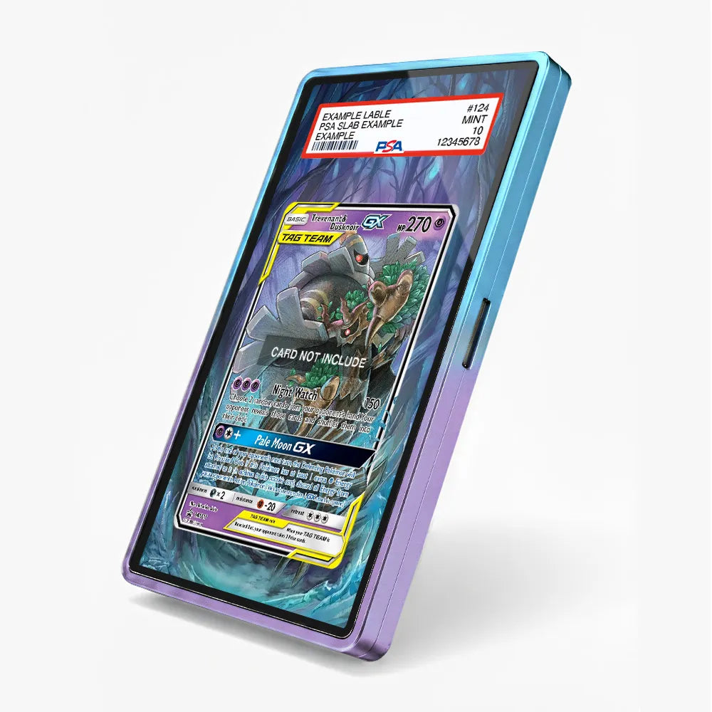 Trevenant & Dusknoir GX SM217 Promo Extended Art Display Cases - PSA Slab Case - Side View