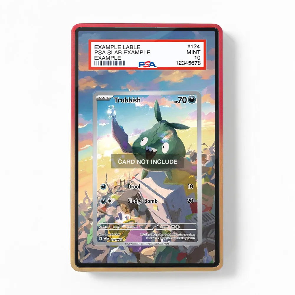 Trubbish 140-086 Sword & Shield Extended Art Display Cases - PSA Slab Case - Front View