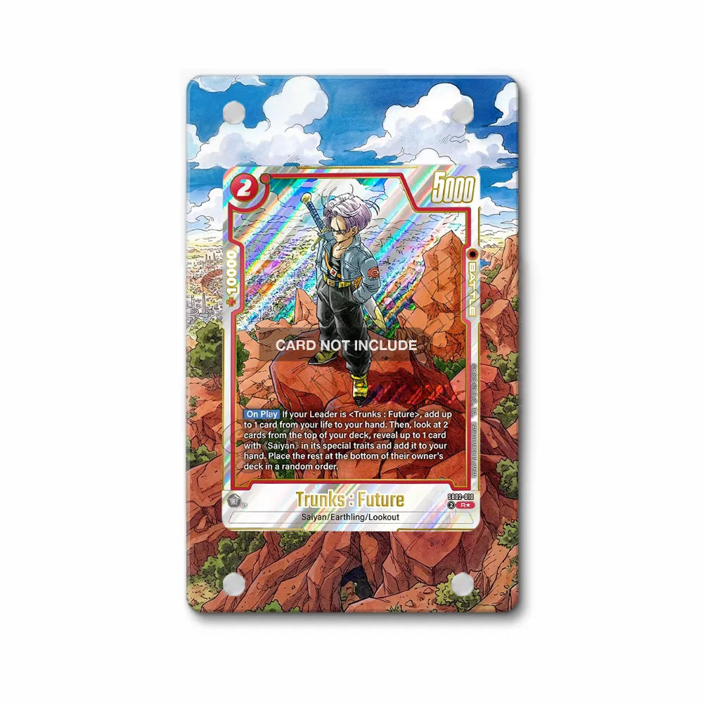 Trunks Future SB02-010 DBS FW Dragon Ball Cards Extended Art Display Cases - Magnetic Case - Front View