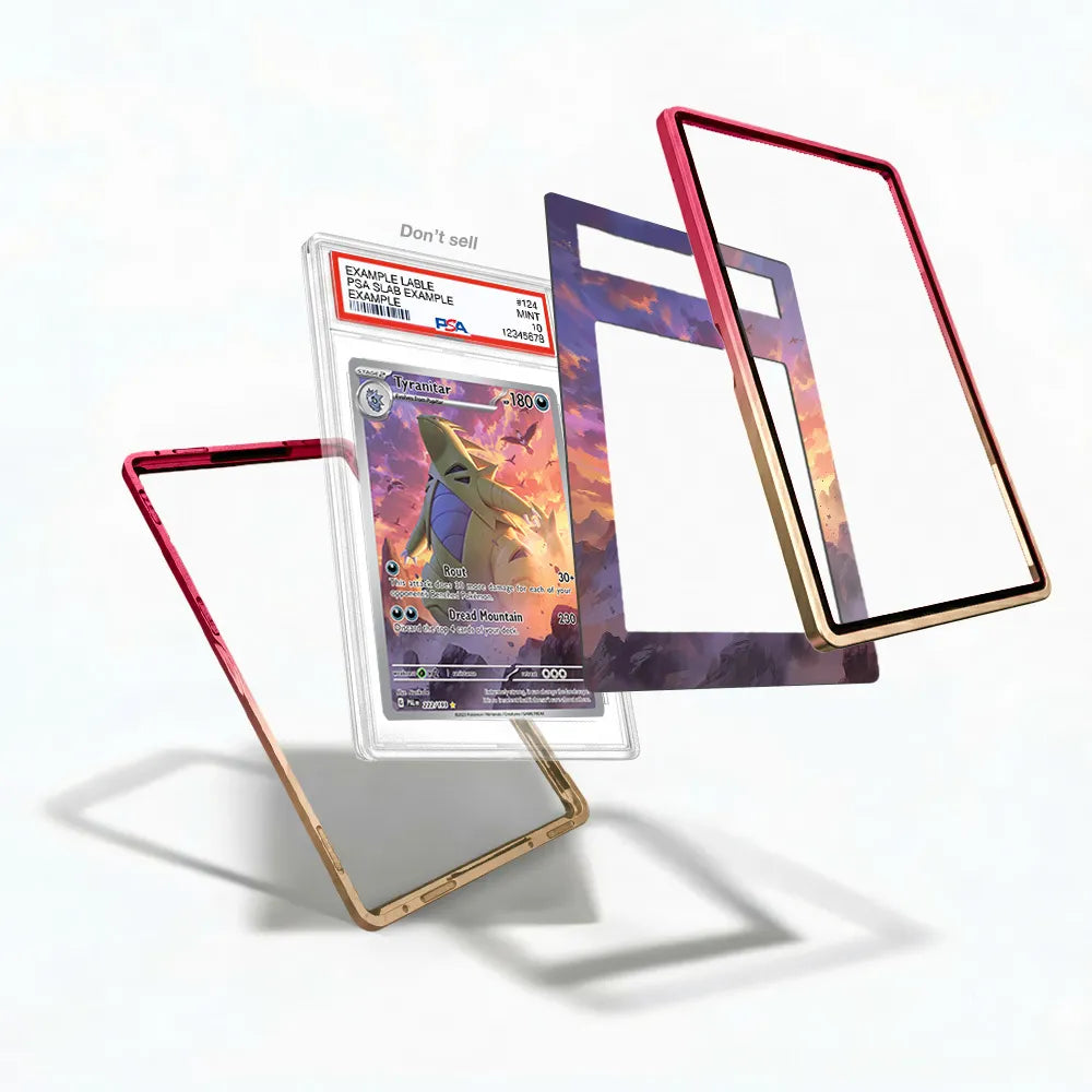 Tyranitar 222-193 IR AR Paldea Evolved Extended Art Display Cases - PSA Slab Case - Detail View
