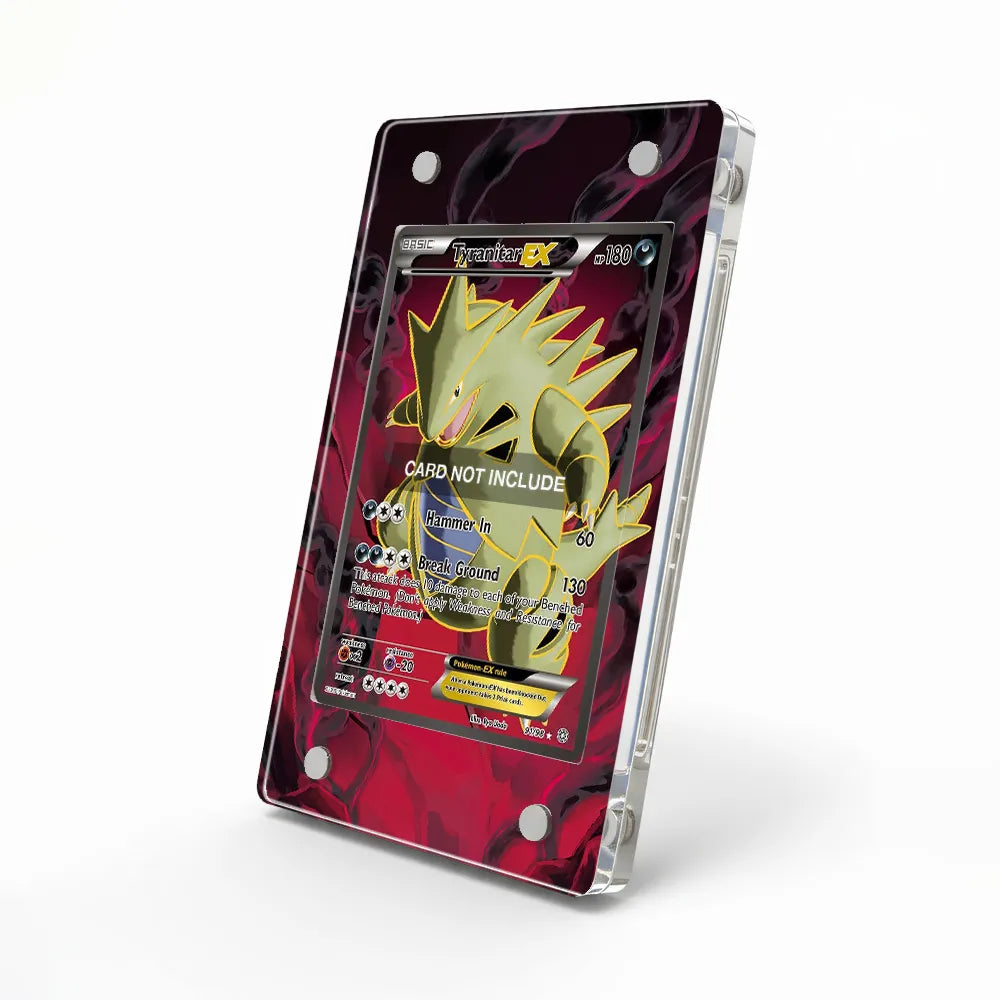 Tyranitar EX 91-98 Ancient Origins Extended Art Display Cases - Magnetic Case - Side View