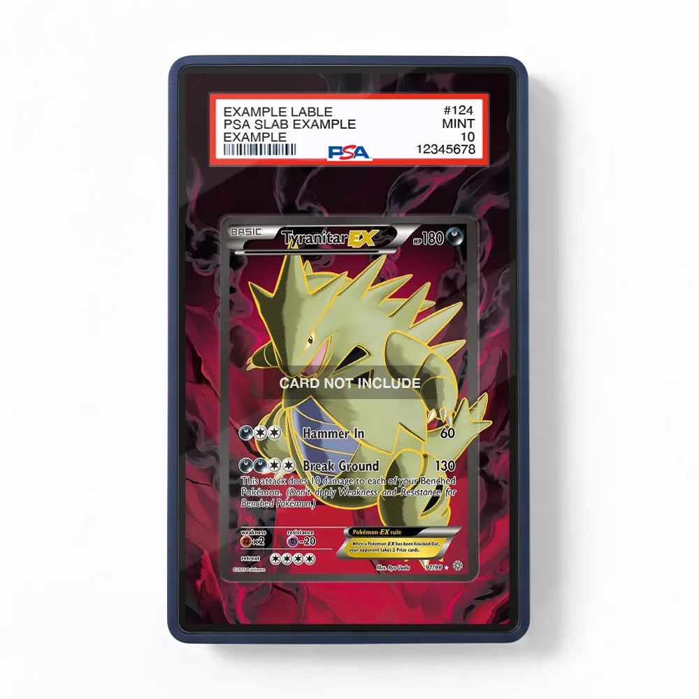 Tyranitar EX 91-98 Ancient Origins Extended Art Display Cases - PSA Slab Case - Front View
