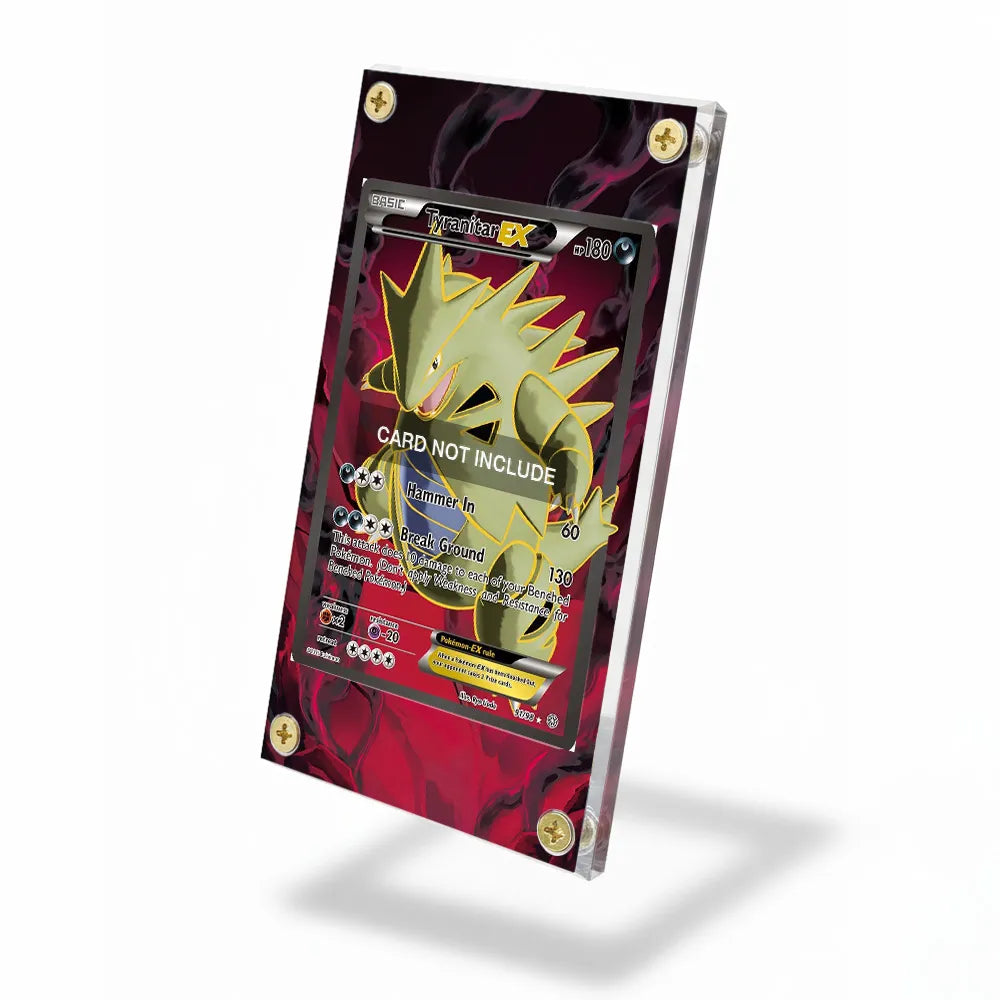 Tyranitar EX 91-98 Ancient Origins Extended Art Display Cases - Screws Case - Side View