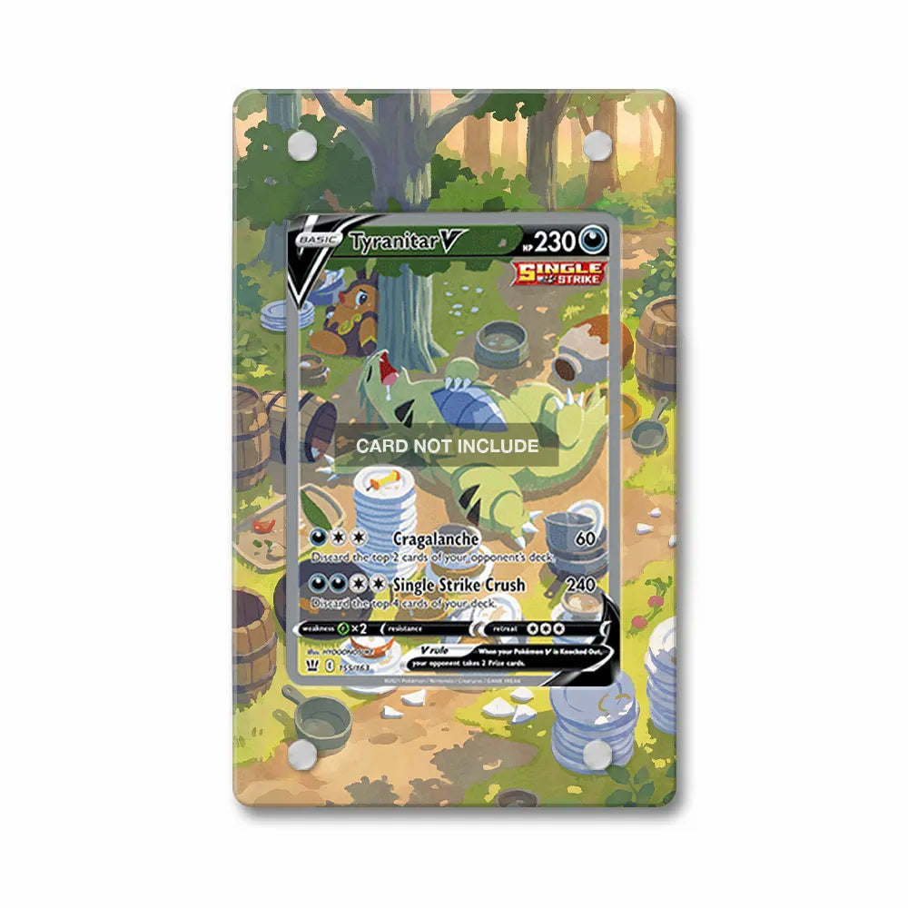Tyranitar V 155-163 SIR SAR Battle Styles Alternate Art Extended Art Display Cases - Magnetic Case - Front View