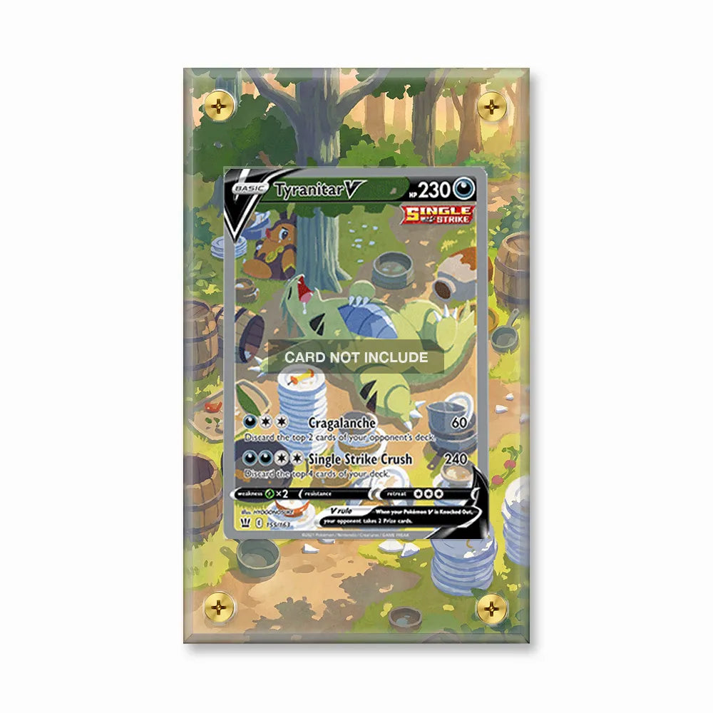 Tyranitar V 155-163 SIR SAR Battle Styles Alternate Art Extended Art Display Cases - Screws Case - Front View