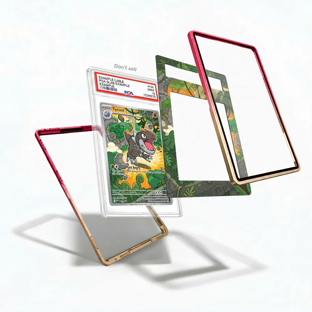 Tyrunt 070 MEP IR Black Star Promo Perfect Order Extended Art Display Cases - PSA Slab Case - Detail View