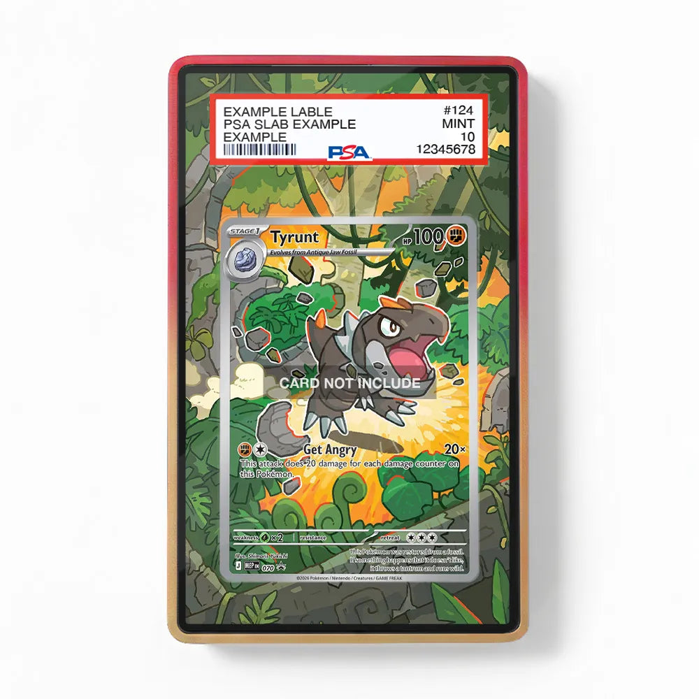 Tyrunt 070 MEP IR Black Star Promo Perfect Order Extended Art Display Cases - PSA Slab Case - Front View