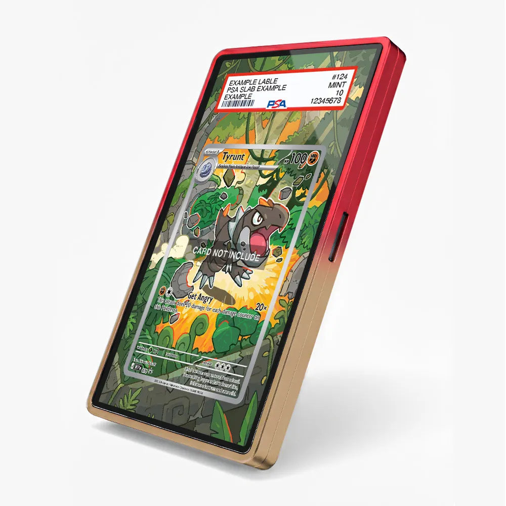 Tyrunt 070 MEP IR Black Star Promo Perfect Order Extended Art Display Cases - PSA Slab Case - Side View