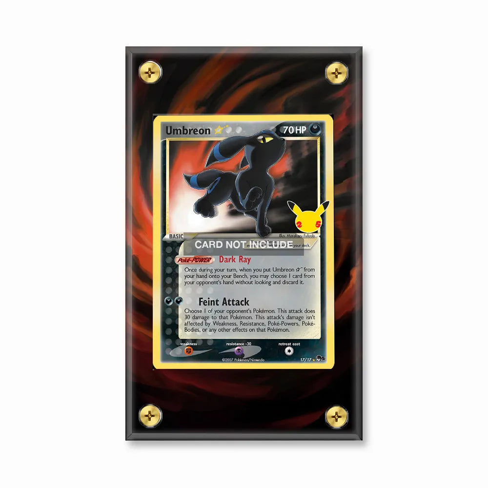 Umbreon  17-17 POP Series 5 Extended Art Display Cases - Screws Case - Front View