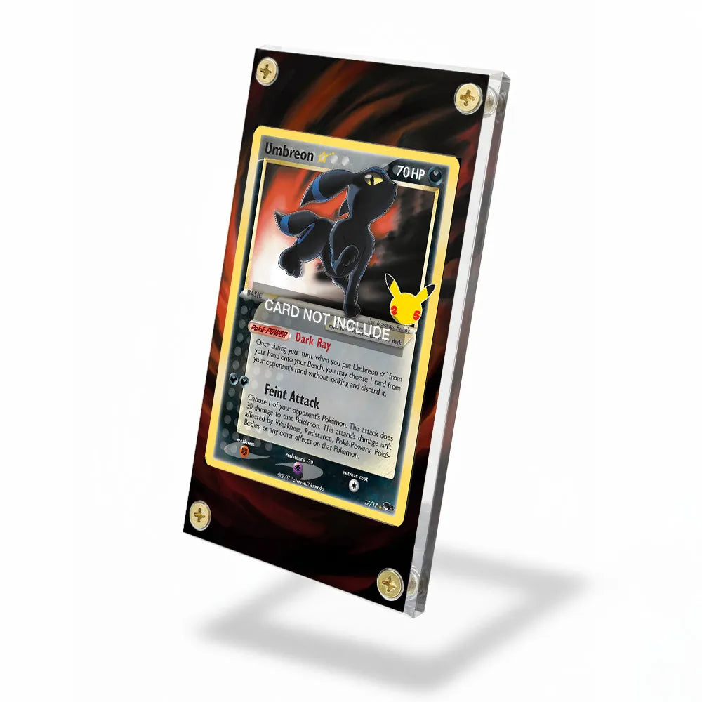 Umbreon  17-17 POP Series 5 Extended Art Display Cases - Screws Case - Side View