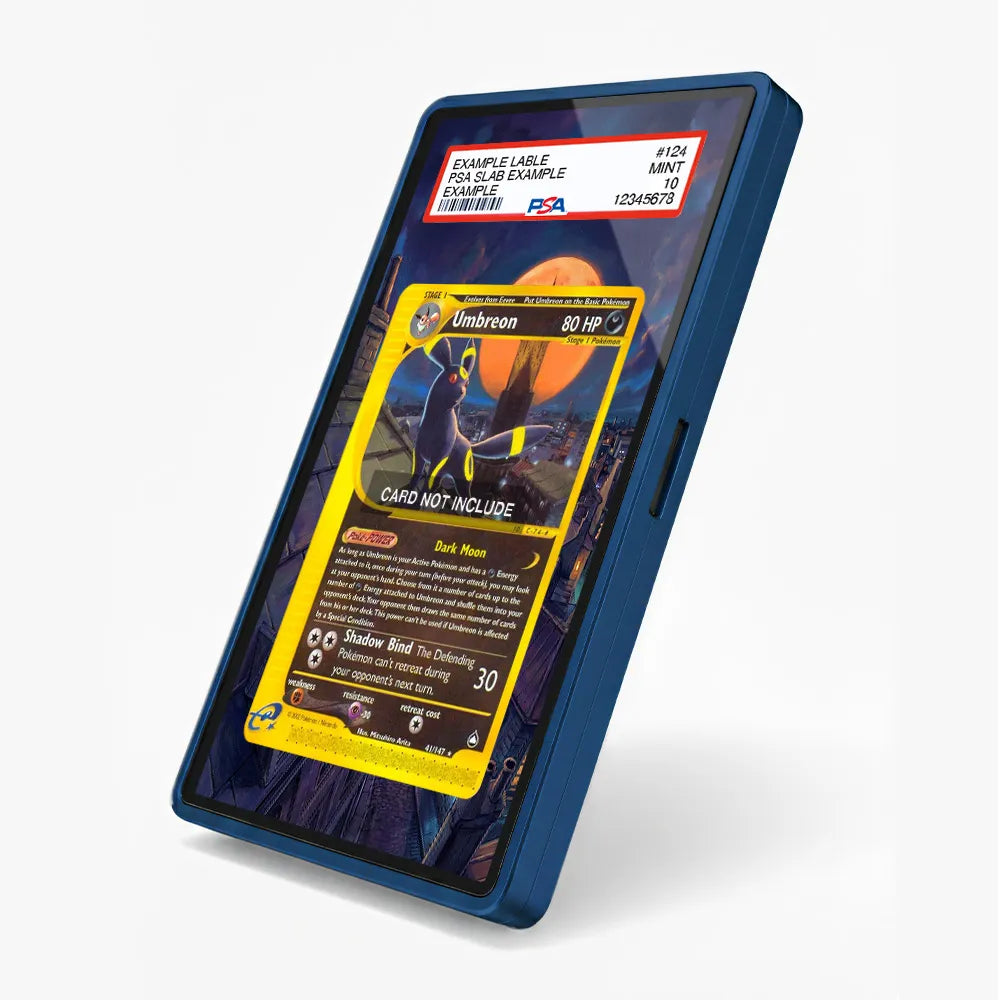 Umbreon 41-147 Reverse Holo Aquapolis Extended Art Display Cases - PSA Slab Case - Side View