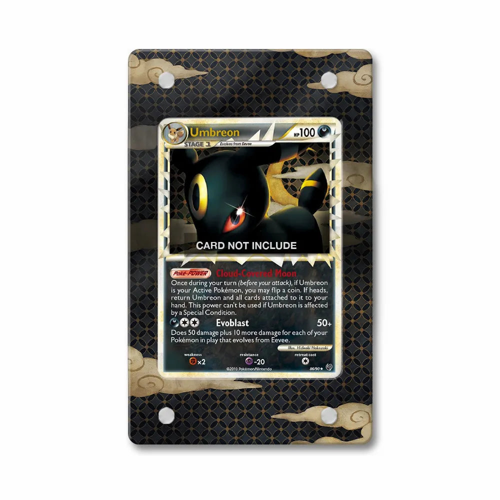 Umbreon 86-90 HeartGold & SoulSilver Extended Art Display Cases - PSA Slab Case - Front View
