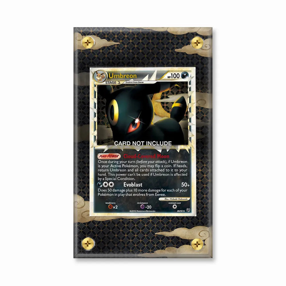 Umbreon 86-90 HeartGold & SoulSilver Extended Art Display Cases - Screws Case - Front View