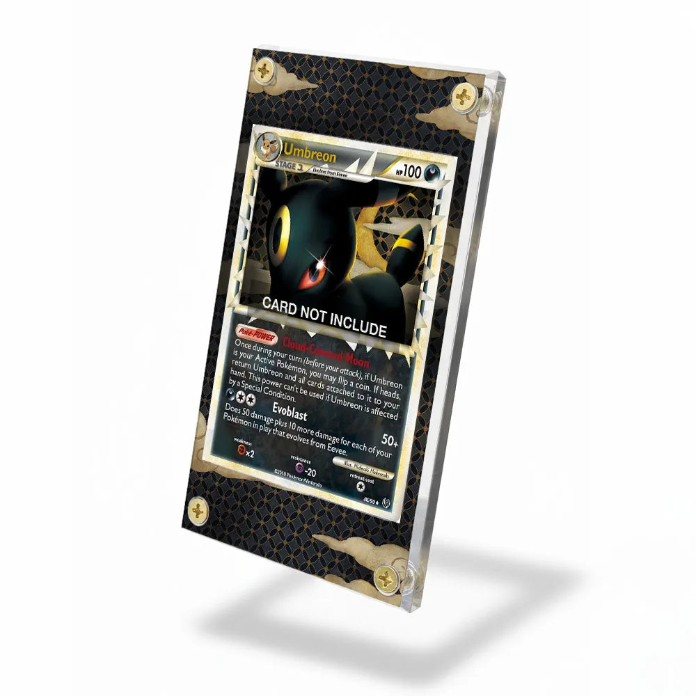 Umbreon 86-90 HeartGold & SoulSilver Extended Art Display Cases - Screws Case - Side View