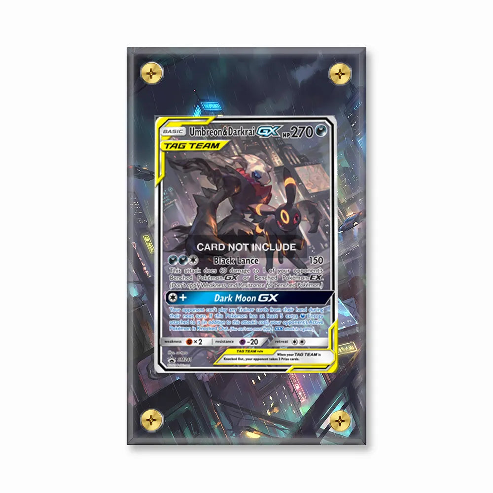 Umbreon Darkrai GX SM241 Promo Extended Art Display Cases - Screws Case - Front View