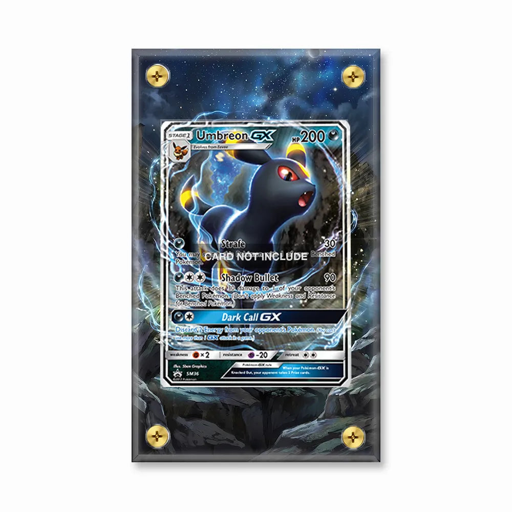 Umbreon GX SM36 Promo Extended Art Display Cases - Screws Case - Front View