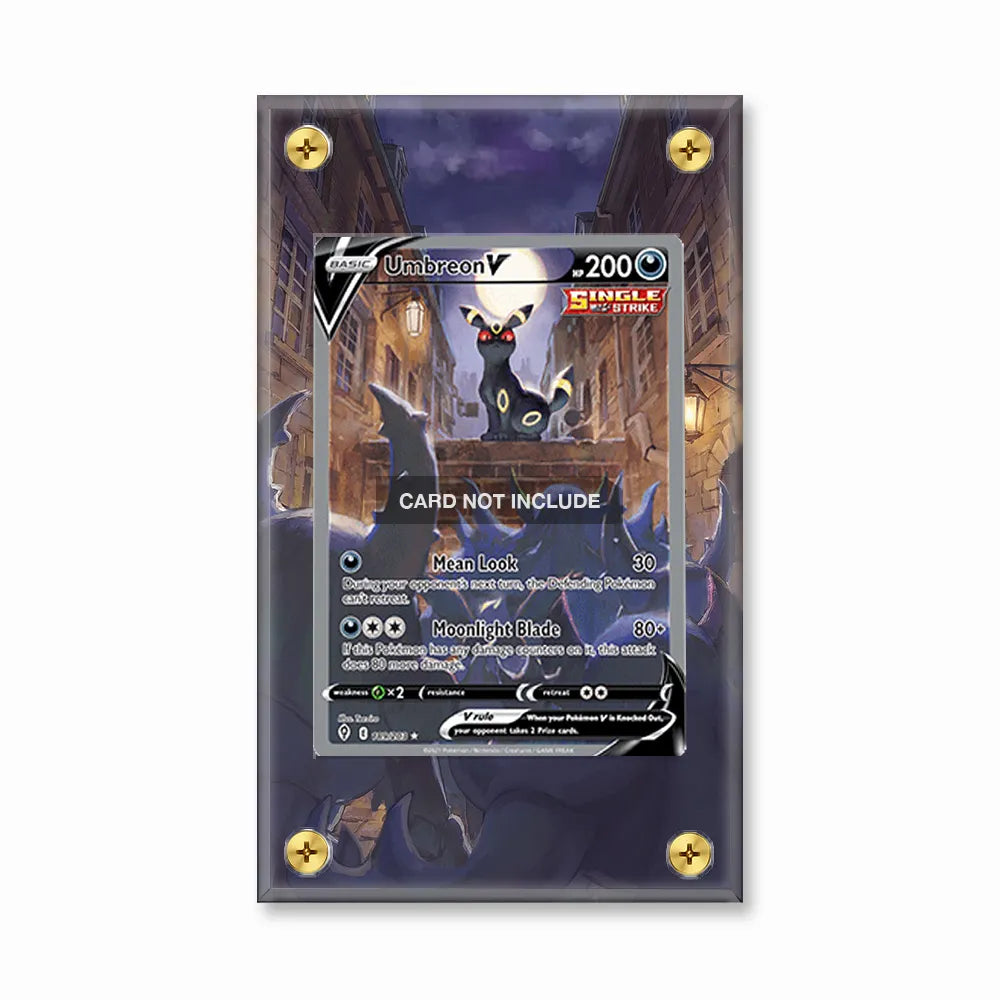 Umbreon V 085-069 Evolving Skies Extended Art Display Cases - Screws Case - Front View