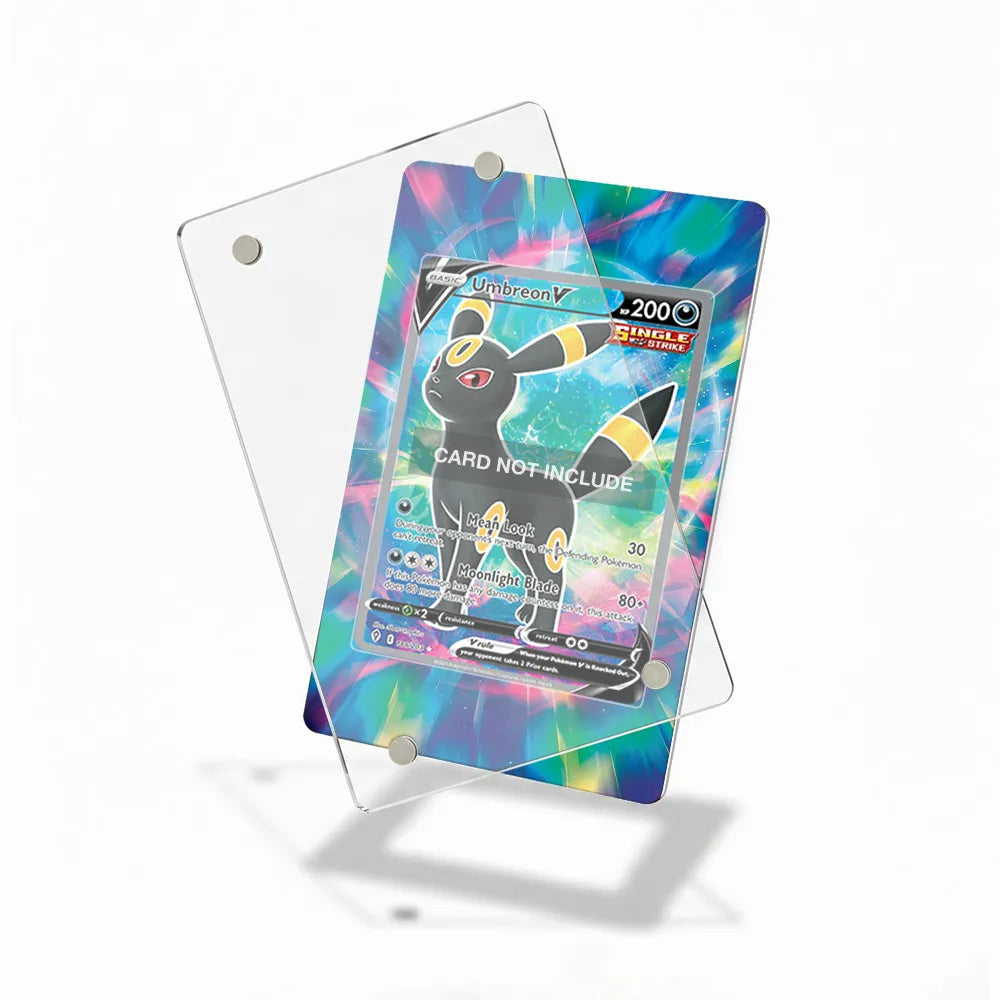 Umbreon V Secret Rare SR Evolving Skies Extended Art Display Cases - Magnetic Case - Detail View