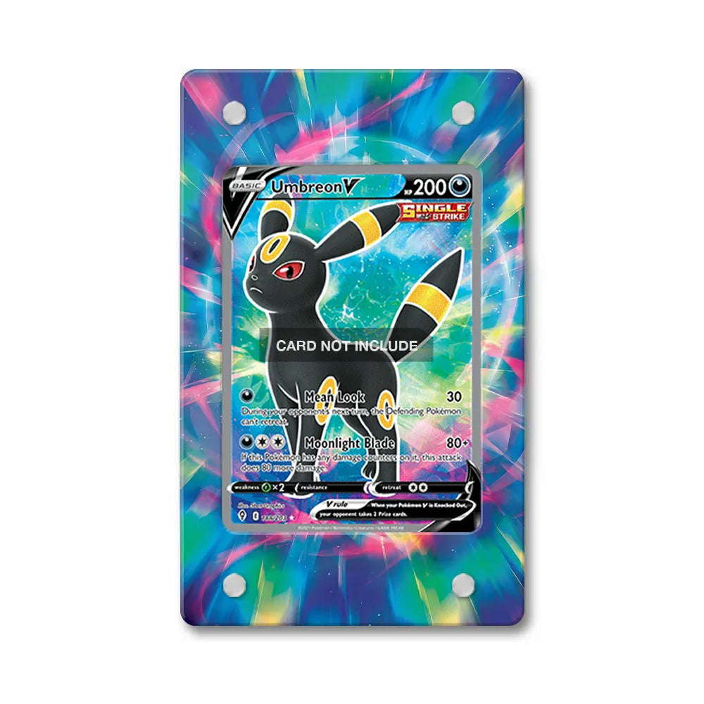 Umbreon V Secret Rare SR Evolving Skies Extended Art Display Cases - Magnetic Case - Front View