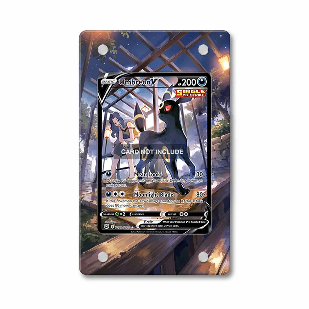 Umbreon V TG22 Trainer Gallery Brilliant Stars Extended Art Display Cases - PSA Slab Case - Front View