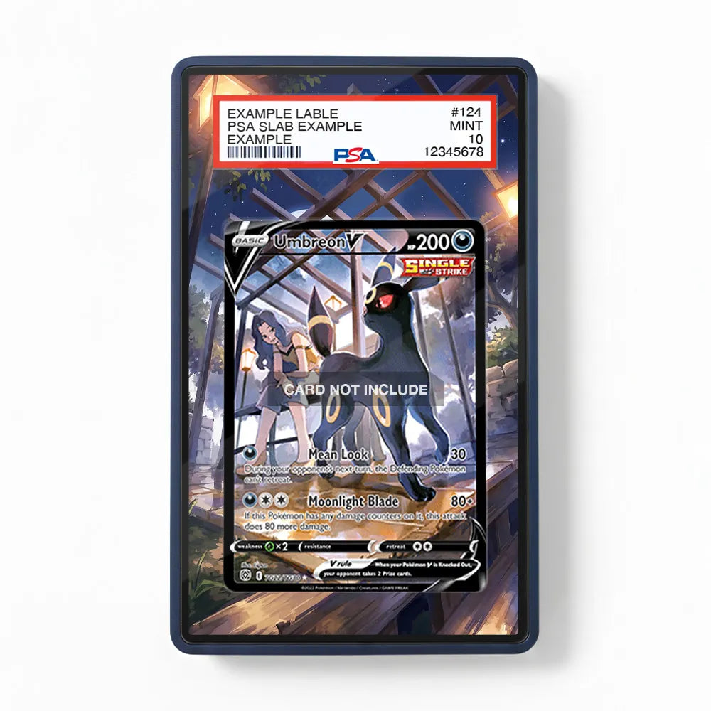 Umbreon V TG22 Trainer Gallery Brilliant Stars Extended Art Display Cases - PSA Slab Case - Front View