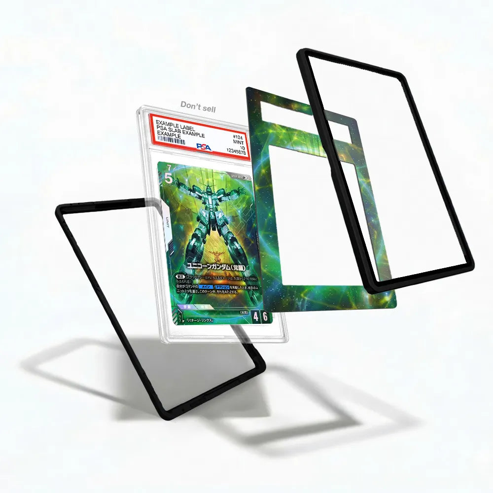 Unicorn Gundam (Awakened) 066 GD04 EN Pokemon Cards Custom Art Display Cases - PSA Slab Case - Detail View