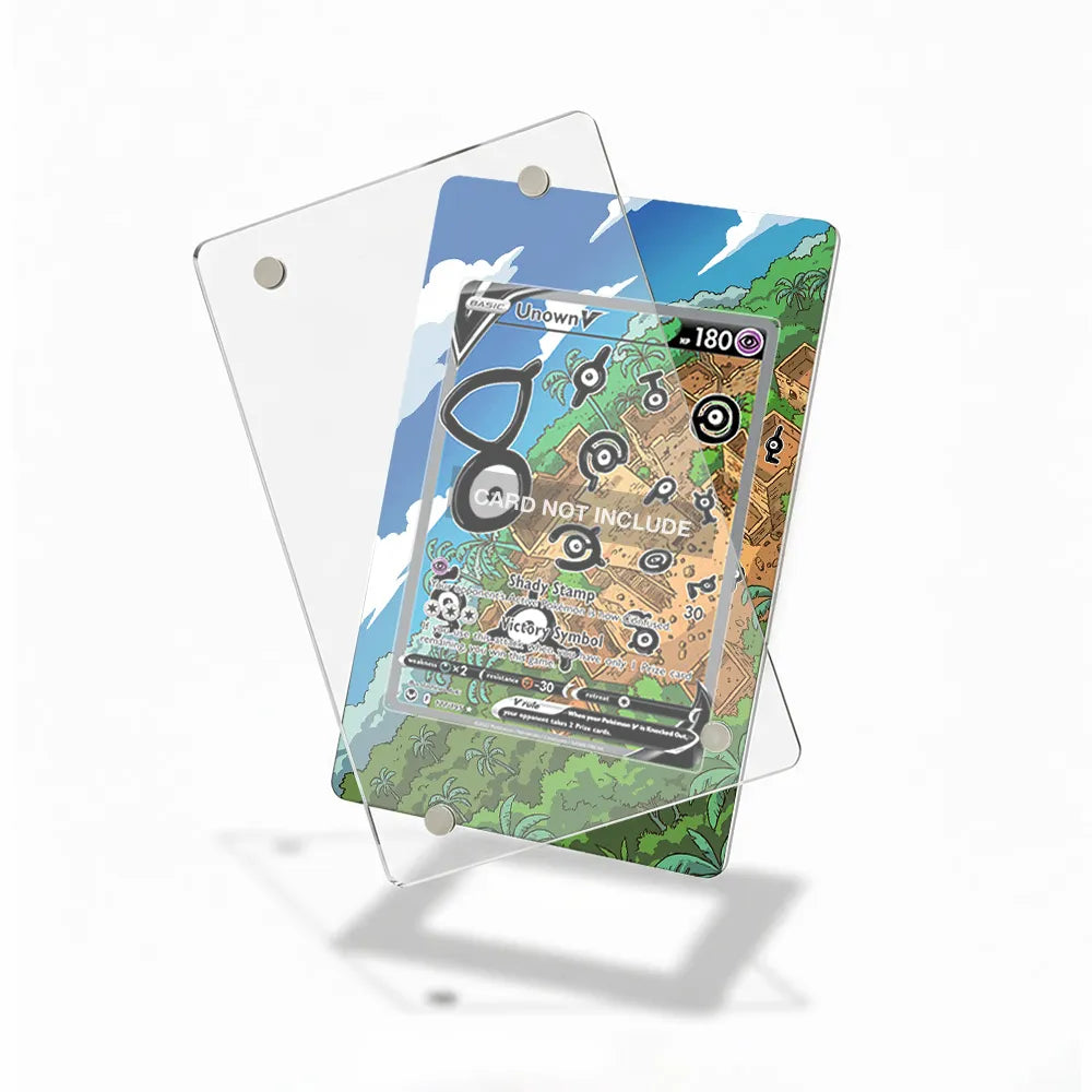 Unown V 177-195 SIR SAR Silver Tempest Alternate Art Extended Art Display Cases - Magnetic Case - Detail View