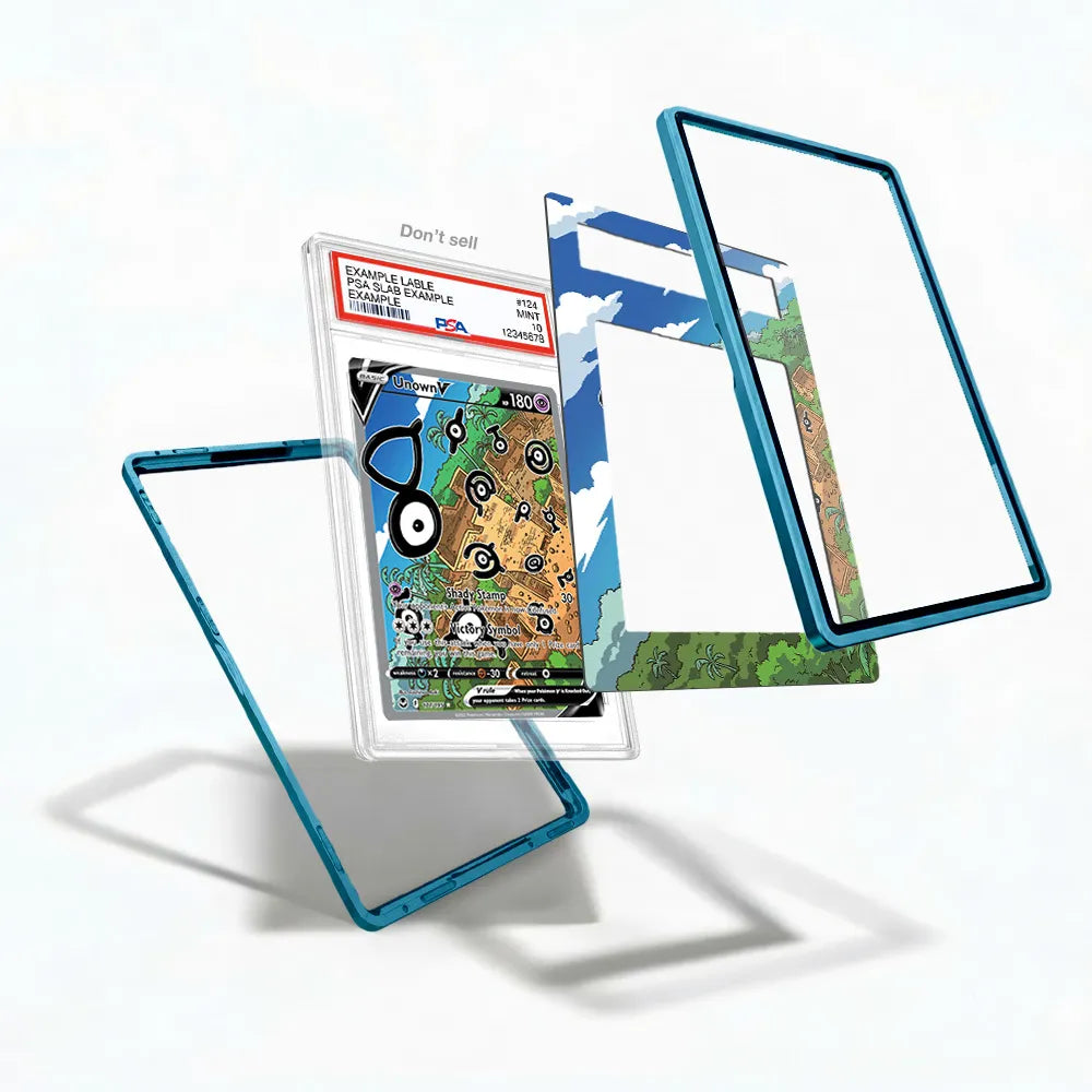 Unown V 177-195 SIR SAR Silver Tempest Alternate Art Extended Art Display Cases - PSA Slab Case - Detail View