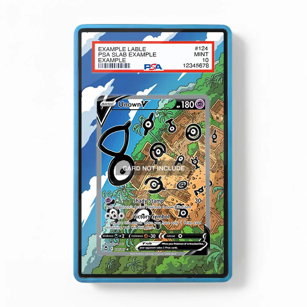 Unown V 177-195 SIR SAR Silver Tempest Alternate Art Extended Art Display Cases - PSA Slab Case - Front View