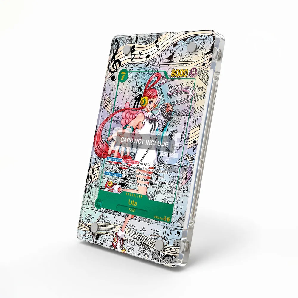 Uta EB03-061 Manga Rare EB03-Heroines Edition Extended Art Display Cases - Magnetic Case - Side View