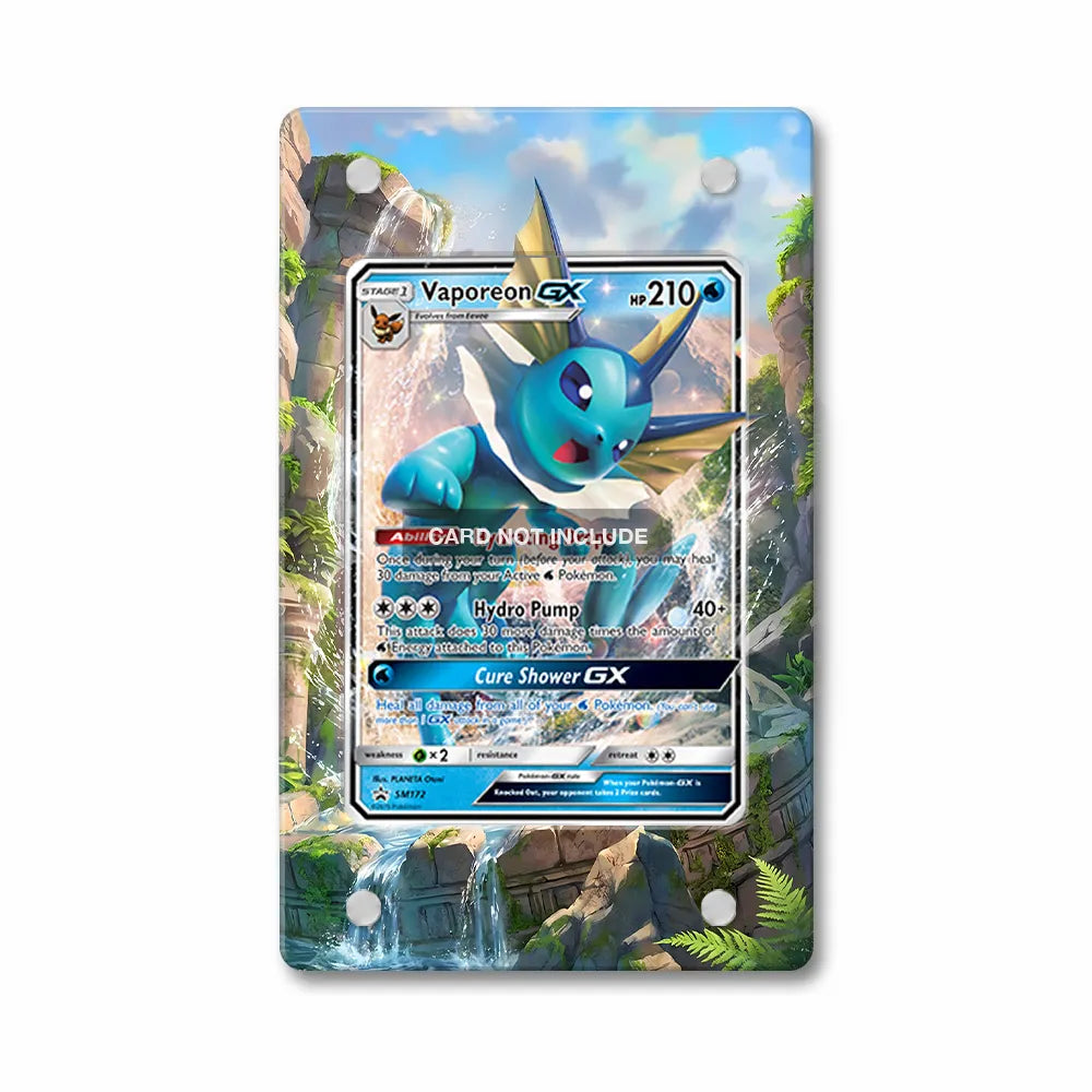 Vaporeon GX Extended Art Display Cases - Magnetic Case - Front View