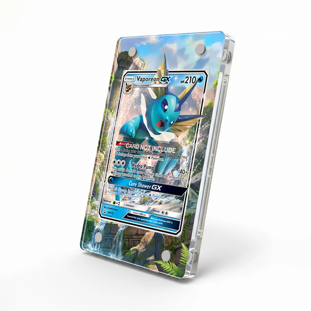 Vaporeon GX Extended Art Display Cases - Magnetic Case - Side View