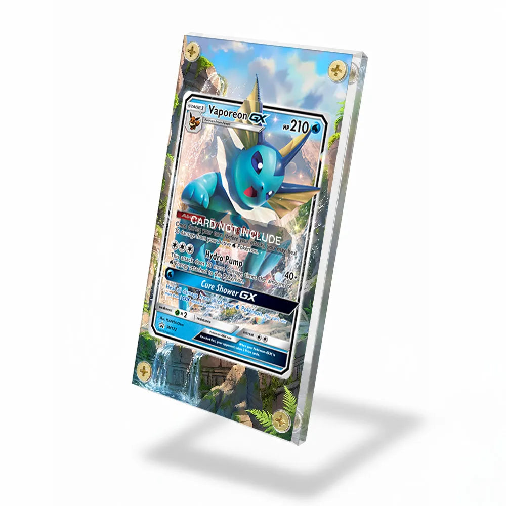 Vaporeon GX Extended Art Display Cases - Screws Case - Side View