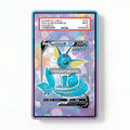 Vaporeon V Secret Rare SR Evolving Skies Extended Art Display Cases - PSA Slab Case - Front View