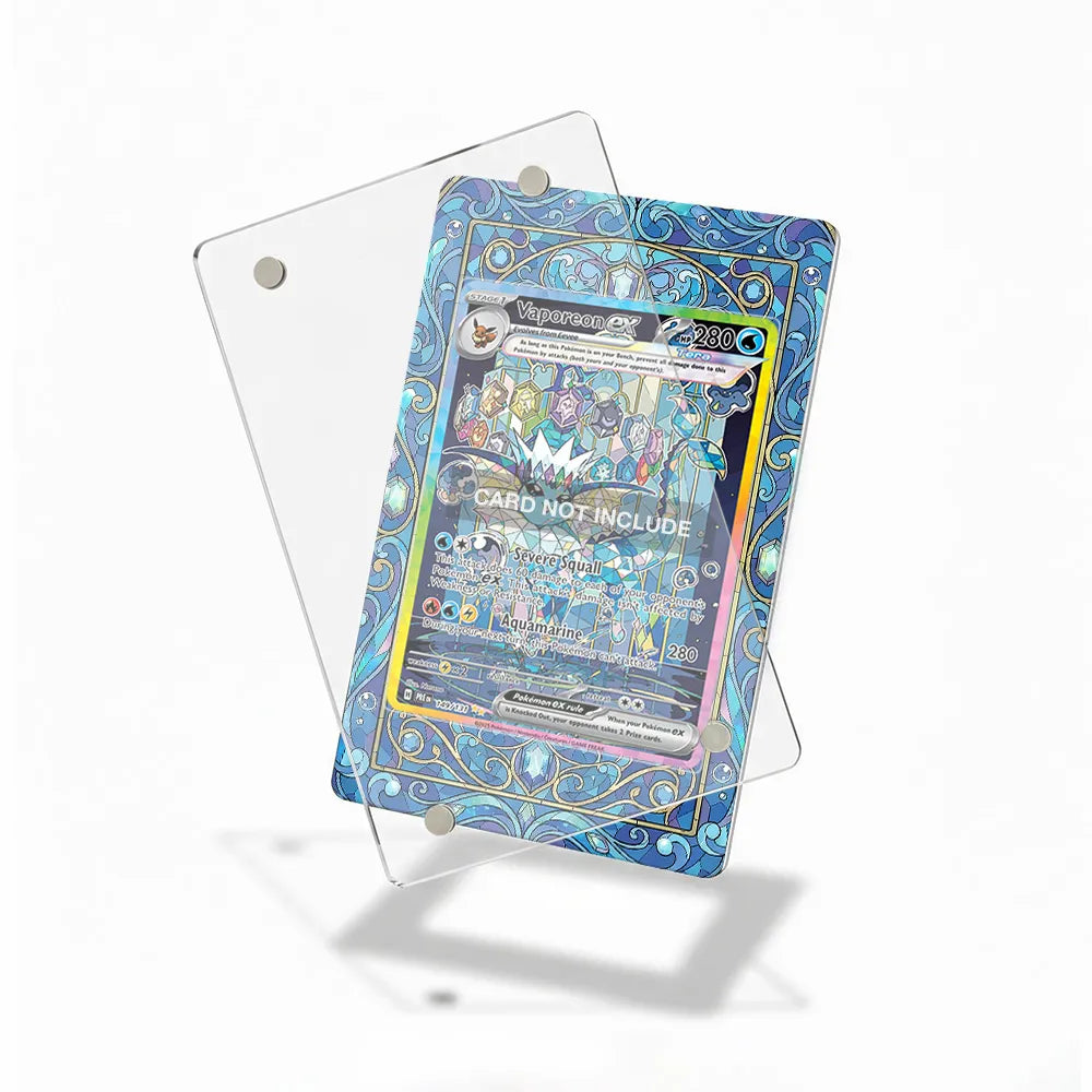 Vaporeon ex 149-131 SAR SIR Prismatic Evolutions Extended Art Display Cases - Magnetic Case - Detail View