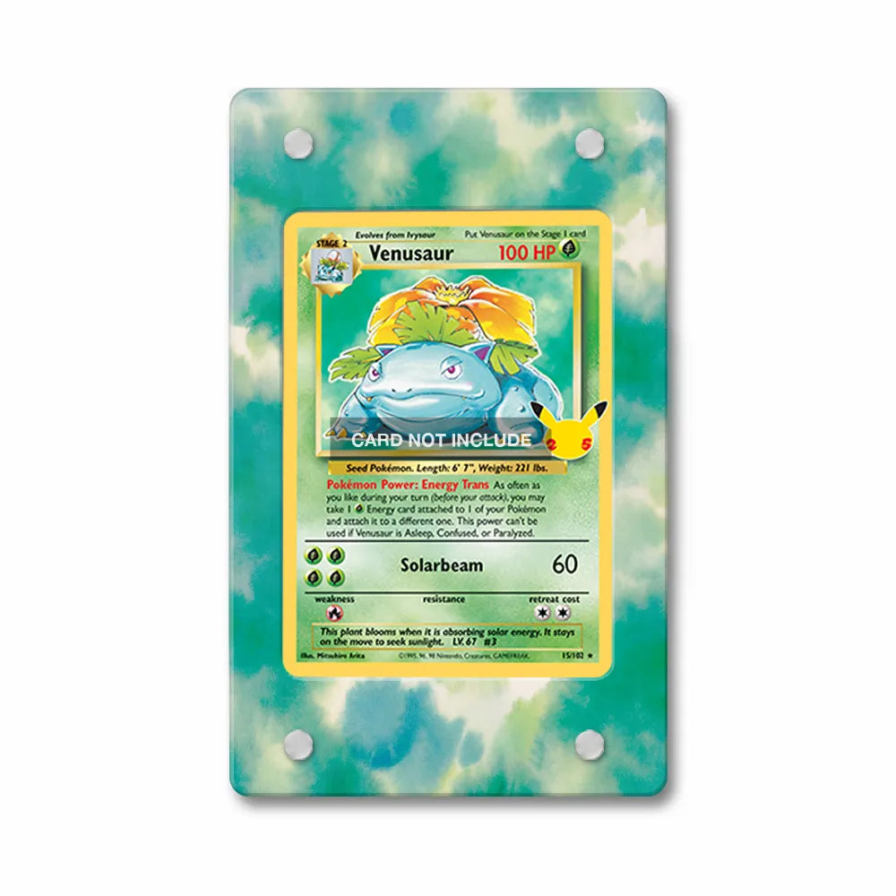 Venusaur 15-102 25th Anniversary Celebrations Extended Art Display Cases - Magnetic Case - Front View