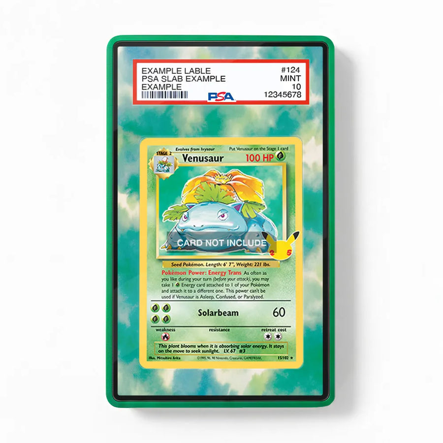 Venusaur 15-102 25th Anniversary Celebrations Extended Art Display Cases - PSA Slab Case - Front View