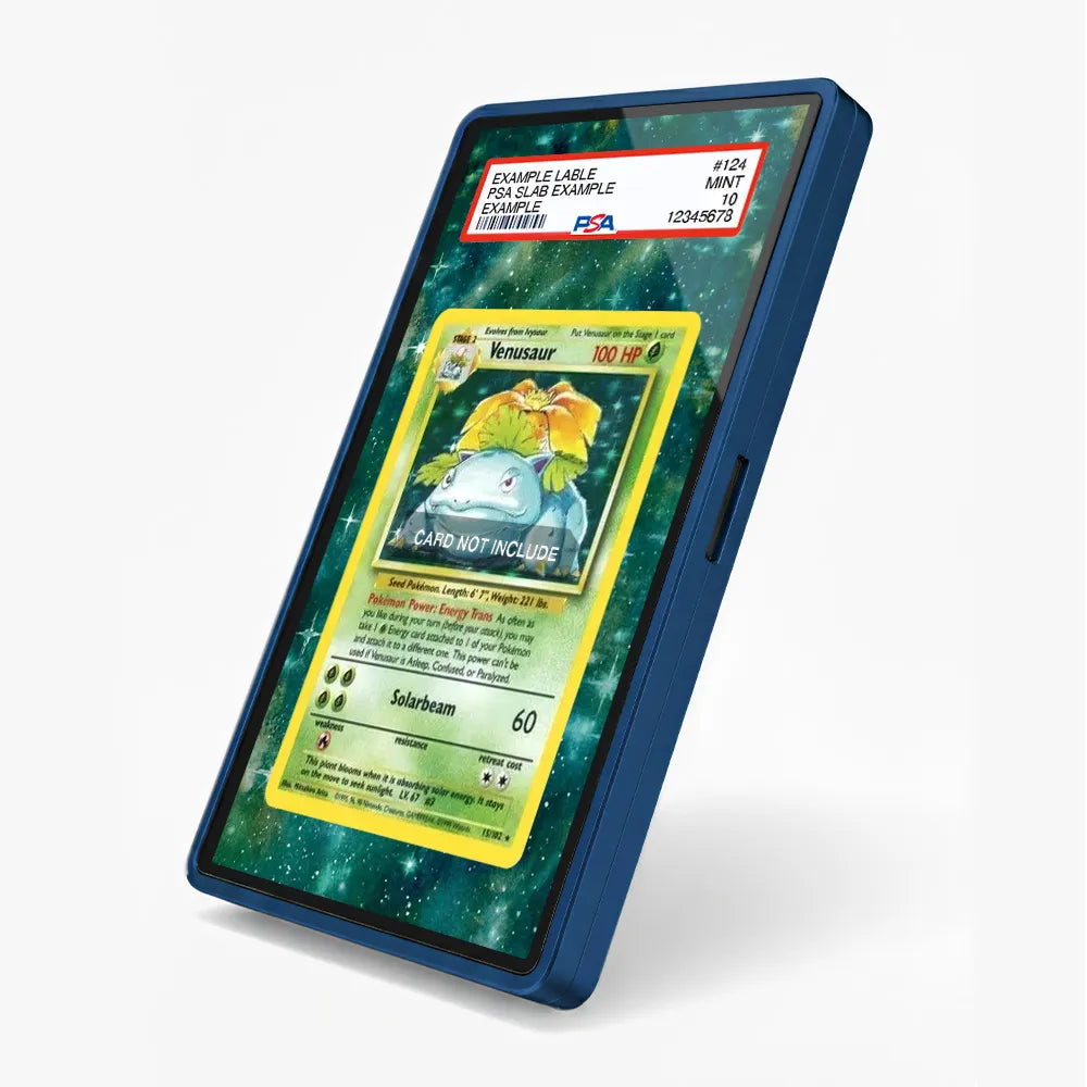 Venusaur 15-102 Base Set Extended Art Display Cases - PSA Slab Case - Side View